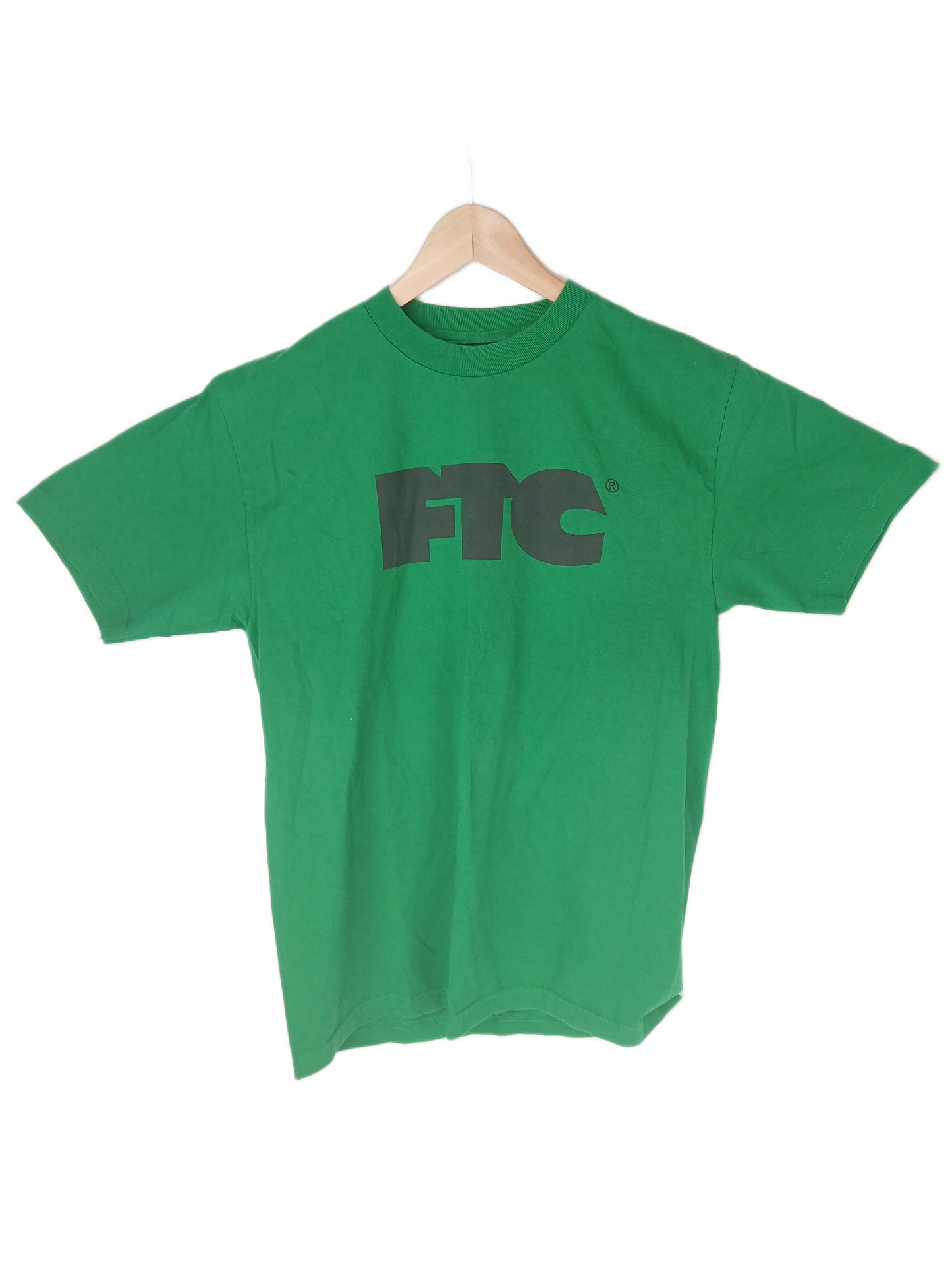 FTC Green Black FTC Logo Size M S/s Vintage Shirt