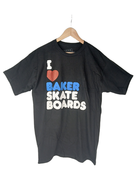 Baker I Love Baker Skateboards Black Size L S/s Shirt