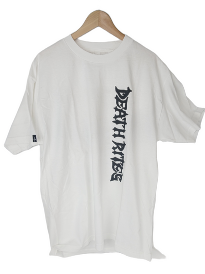 Death Rites Vertical Logo White Black Size L S/s Shirt