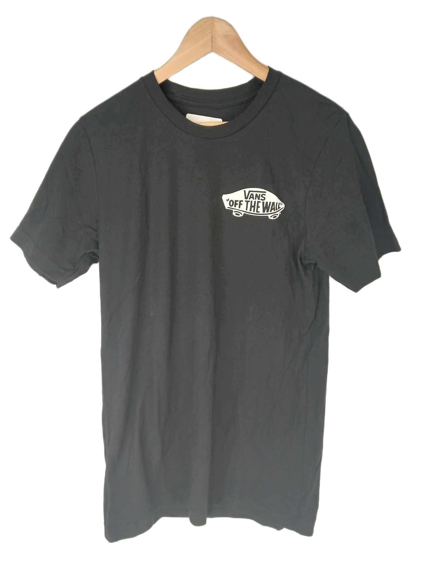 Vans Chest Logo Black White Size L S/s Shirt