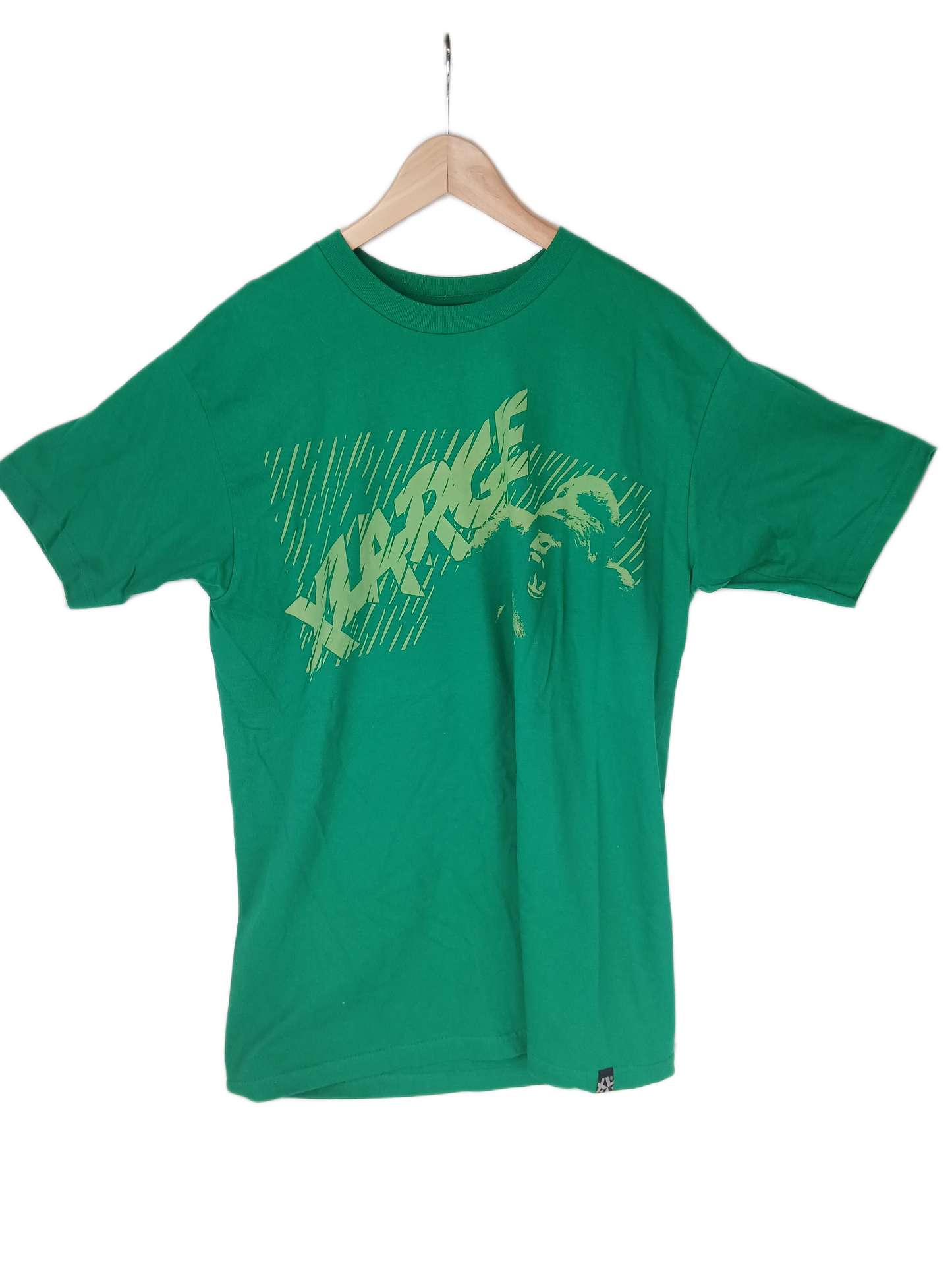 X-Large Chest Logo Green Size L S/s Shirt