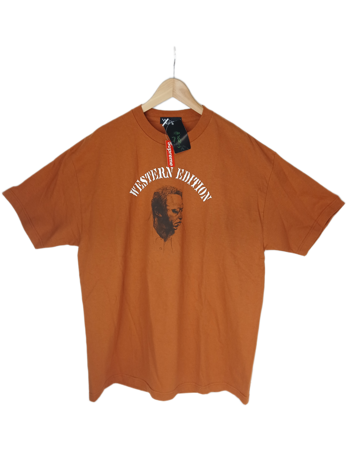 Western Edition Head Portrait Brown Size XL S/s Shirt