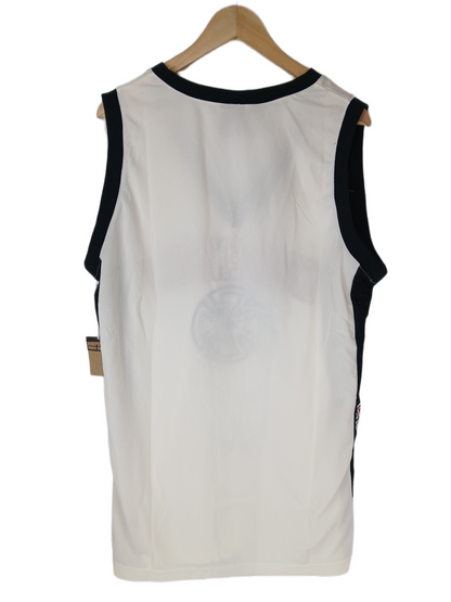 Independent Trucks INDEPENDENT Iron Cross Front Print White Black Red Multi Cross Side Print Size L S/s Vintage Mesh Tank Top Basketball Jersey&nbsp;