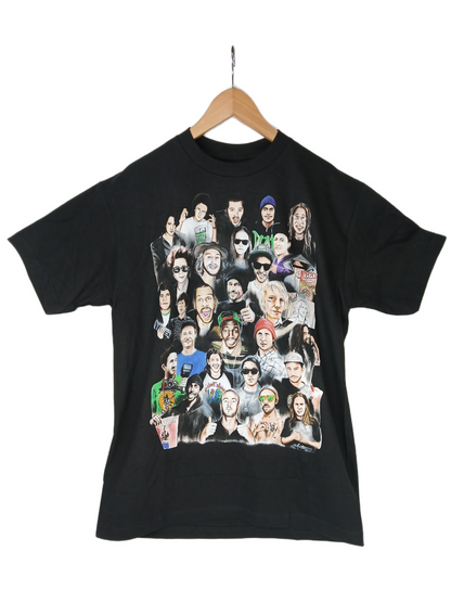 Baker Boys Distribution Baker & Deathwish Love Life Tour 2011 Team Collage Black Multi Size L S/s Vintage Shirt