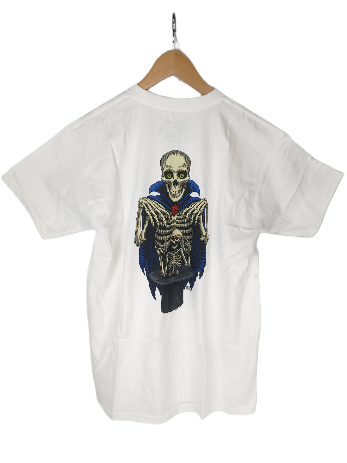 Powell-Peralta Charlie Blair Magician White Multi Size M S/s Vintage Shirt