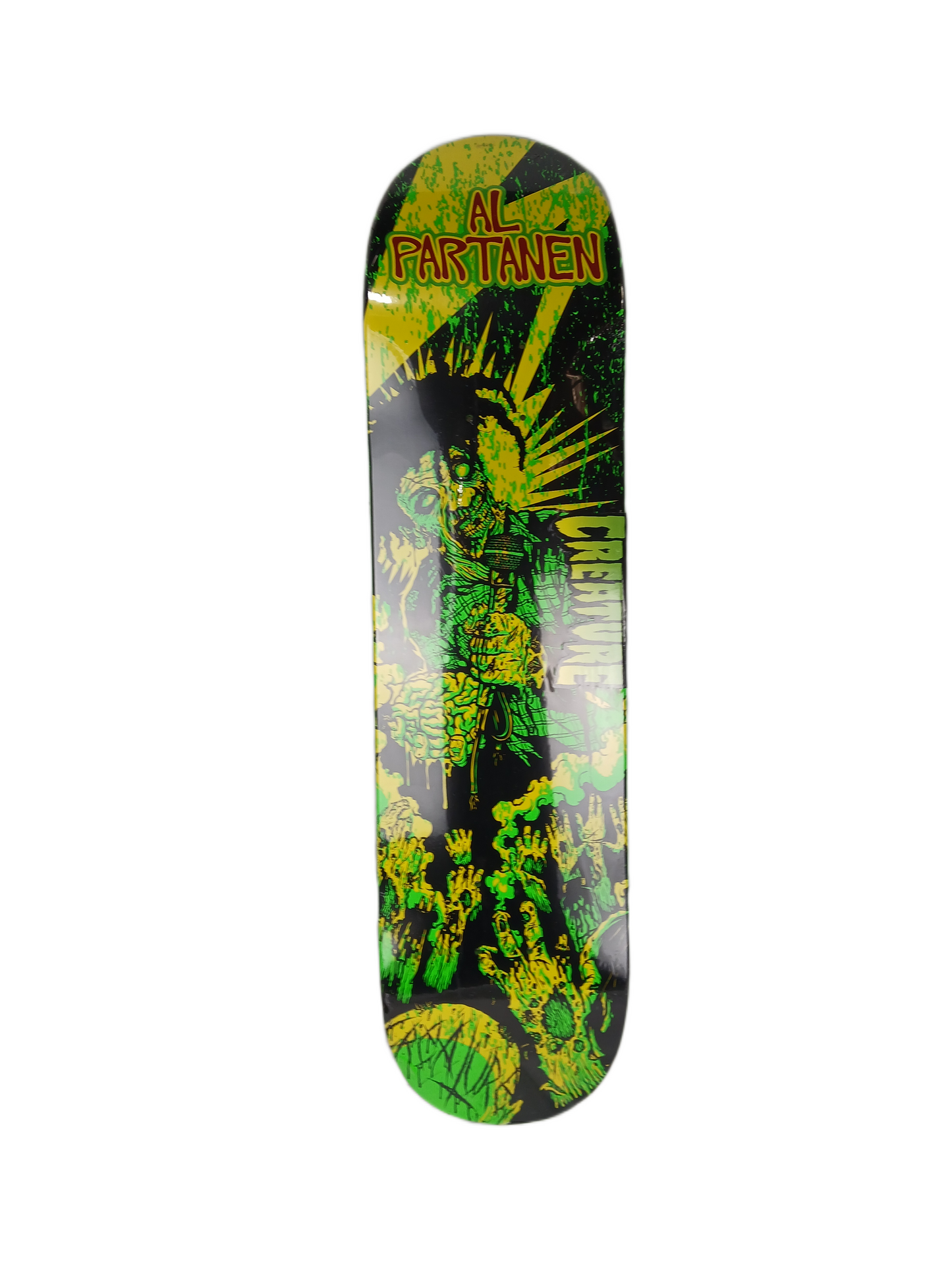 Creature Al Partanen PMA Bad Brains Black Green Yellow Red Size 7.9" Vintage NOS Deck