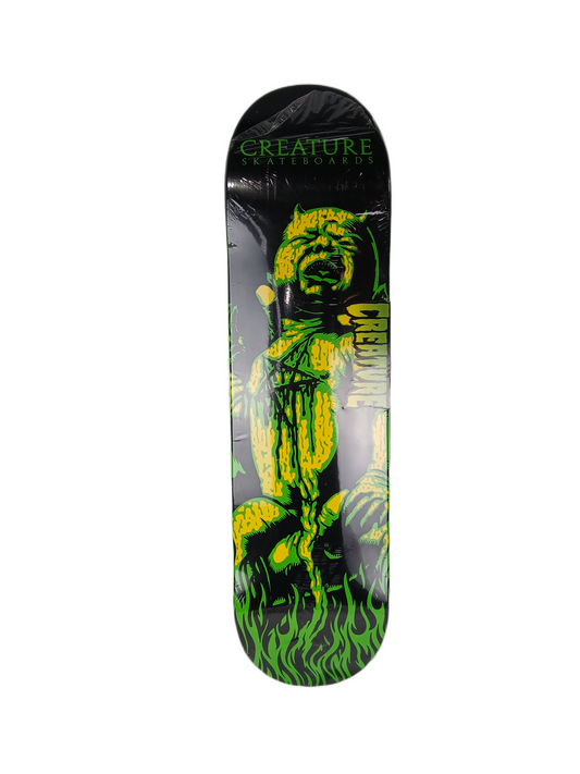 Creature Original Demon Seed Green Black Yellow Size 8.1" Vintage NOS Deck