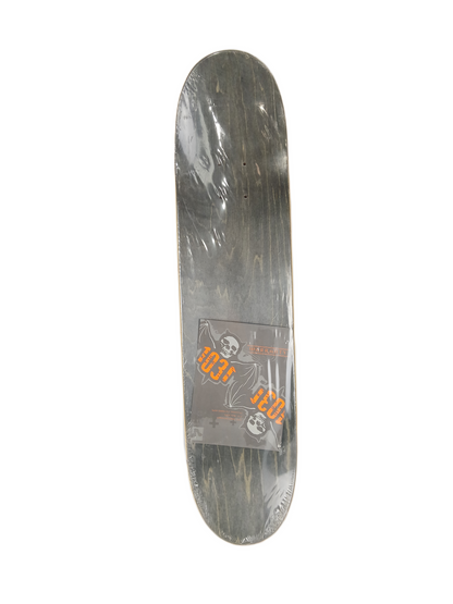 1031 Bat Skulls Team Graphic Blue Black Grey Size 7.4" Vintage NOS Deck