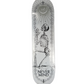 ATM Click Nevermind Skeleton Black White Size 7.75" Vintage NOS Deck