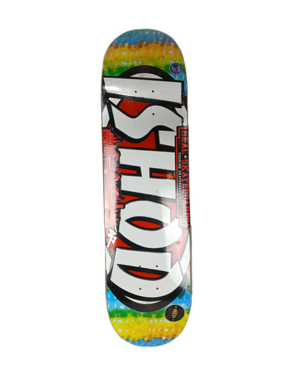 Real Ishod Wair Tye Dye Oval Size 8.25" Vintage NOS Deck