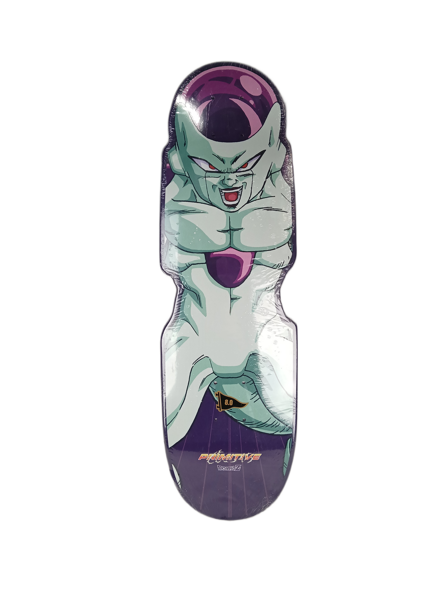 Primitive X Dragon Ball Z Freiza CNC Purple Multi Size 8.0" Shaped Cruiser Deck