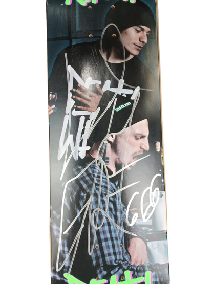 Deathwish Lizard King & Moose Autographed By Lizard King Photo Black Green Multi Size 8.1" Vintage NOS Deck