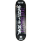 Flip David Gonzales Autographed Skater Of The Year Black White Purple P2 Size 8.06" Vintage NOS Deck