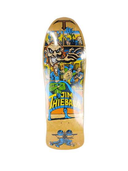 Santa Monica Airlines SMA Jim Thiebaud Joker Natural Multi Size 10" Vintage NOS Deck