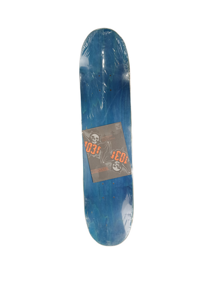 1031 Bat Skeletons Team Graphic Black Grey Red Size 7.625" Vintage NOS Deck