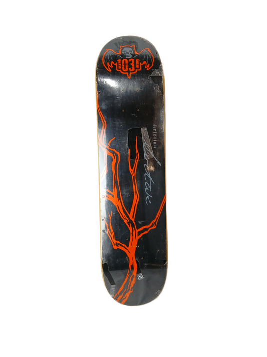 1031 Kristian Svitak Black Orange Grey Size 7.625" Vintage NOS Deck