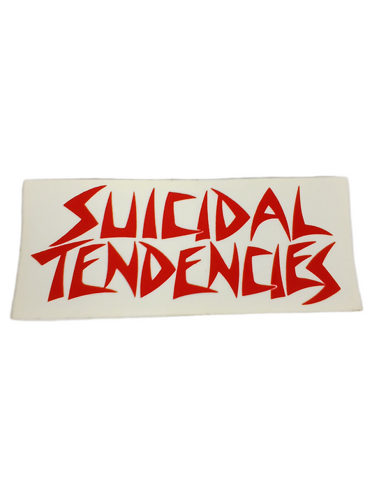 Suicidal Tendencies Red Clear 7" x 2.75" Sticker