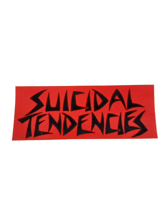 Suicidal Tendencies Red Black 7" x 2.75" Sticker