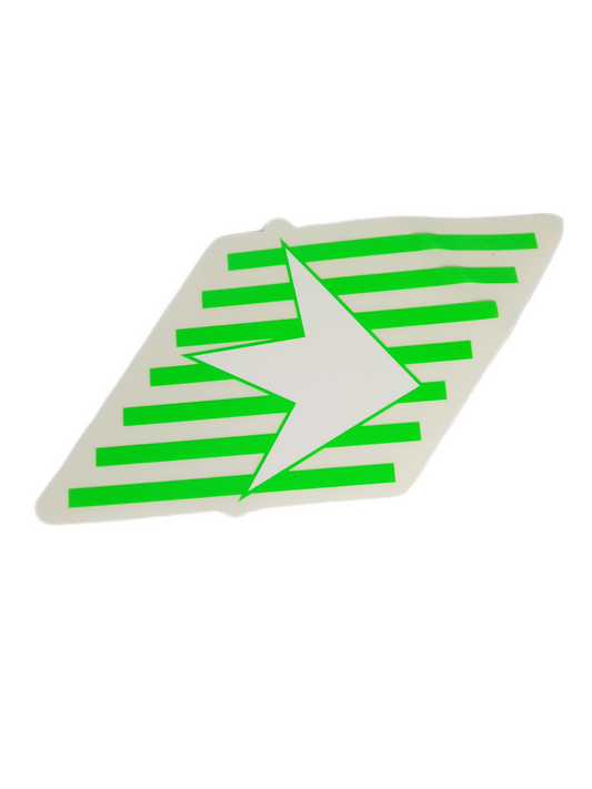 Dekline Flag Lines Clear Green 6.75" X 3.25" Vintage NOS Sticker