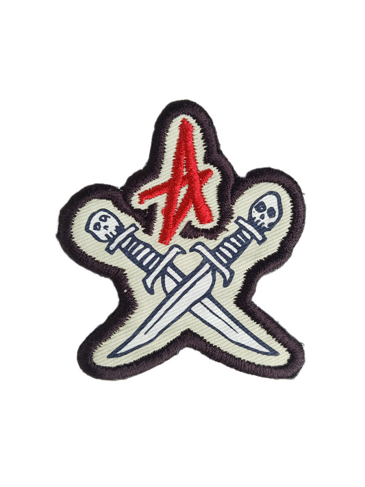 Altamont Andrew Reynolds A Broadswords Brown Red White Black 2.25" X 2.5" Vintage NOS Patch