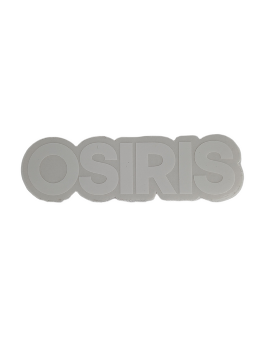 Osiris Clear White 4" X 1.3" Vintage NOS Sticker