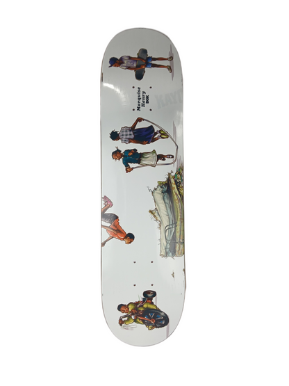 Marquise Henry Kids White Multi Size 7.9" Vintage NOS Deck