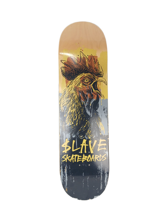 $lave Rooster Graphic Black Multi Size 8.5" Vintage NOS Deck