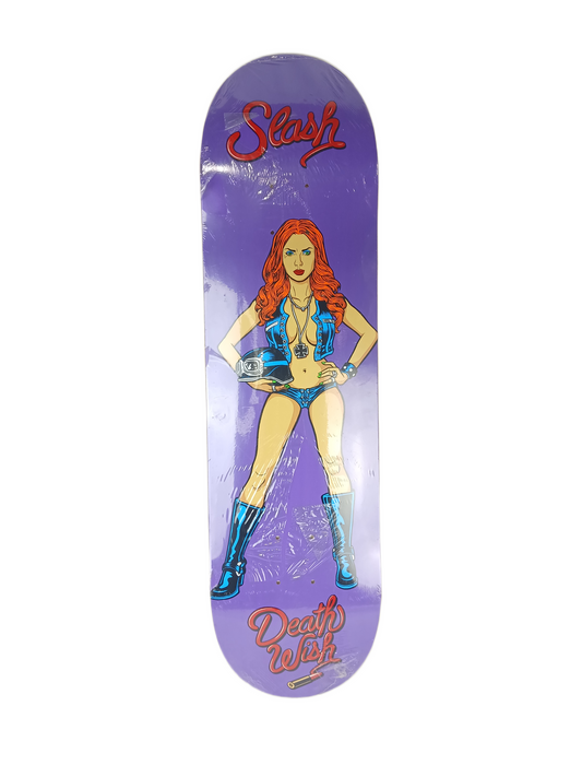 Deathwish Slash Dolls Purple Multi Size 8.400" Vintage NOS Deck