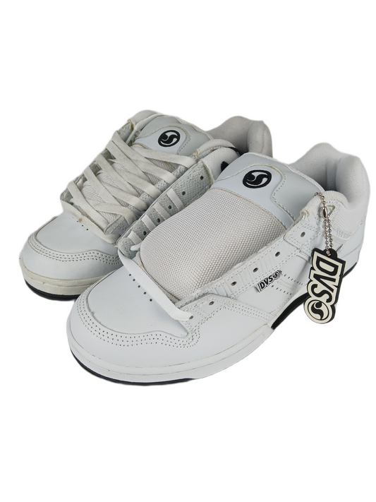 DVS Sonar White Leather Size 9 Shoes