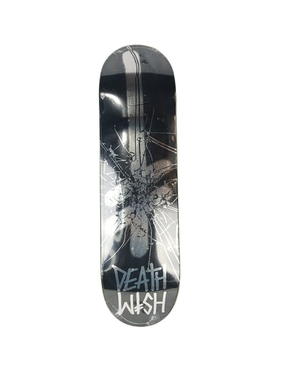 Deathwish Breakout Spray Cross Black Silver Foil Size 8.6" Vintage NOS Deck