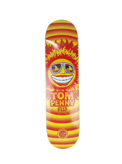 Flip Tom Penny Happy Sun Size 8.0" Vintage NOS Deck Scuffed Graphic