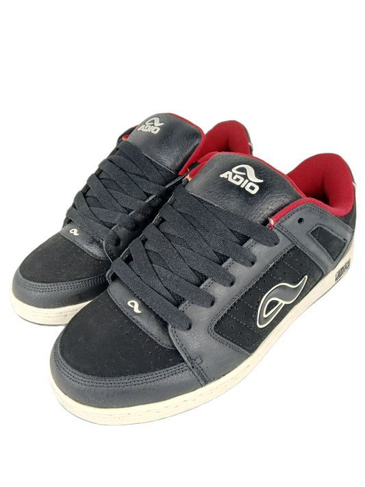Adio Snap V.2 Black White Red US Mens Size 9.5 Vintage Shoes