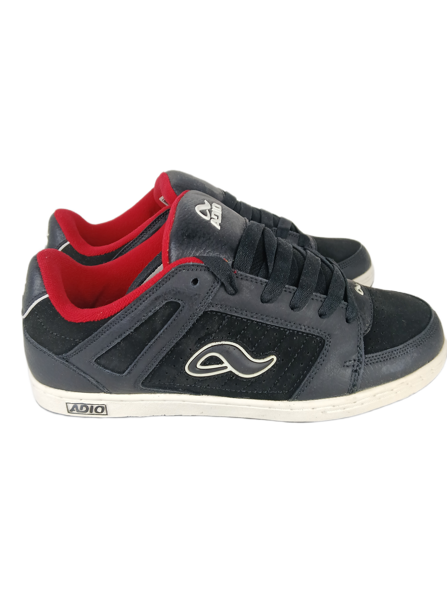 Adio Snap V.2 Black White Red US Mens Size 9.5 Vintage Shoes