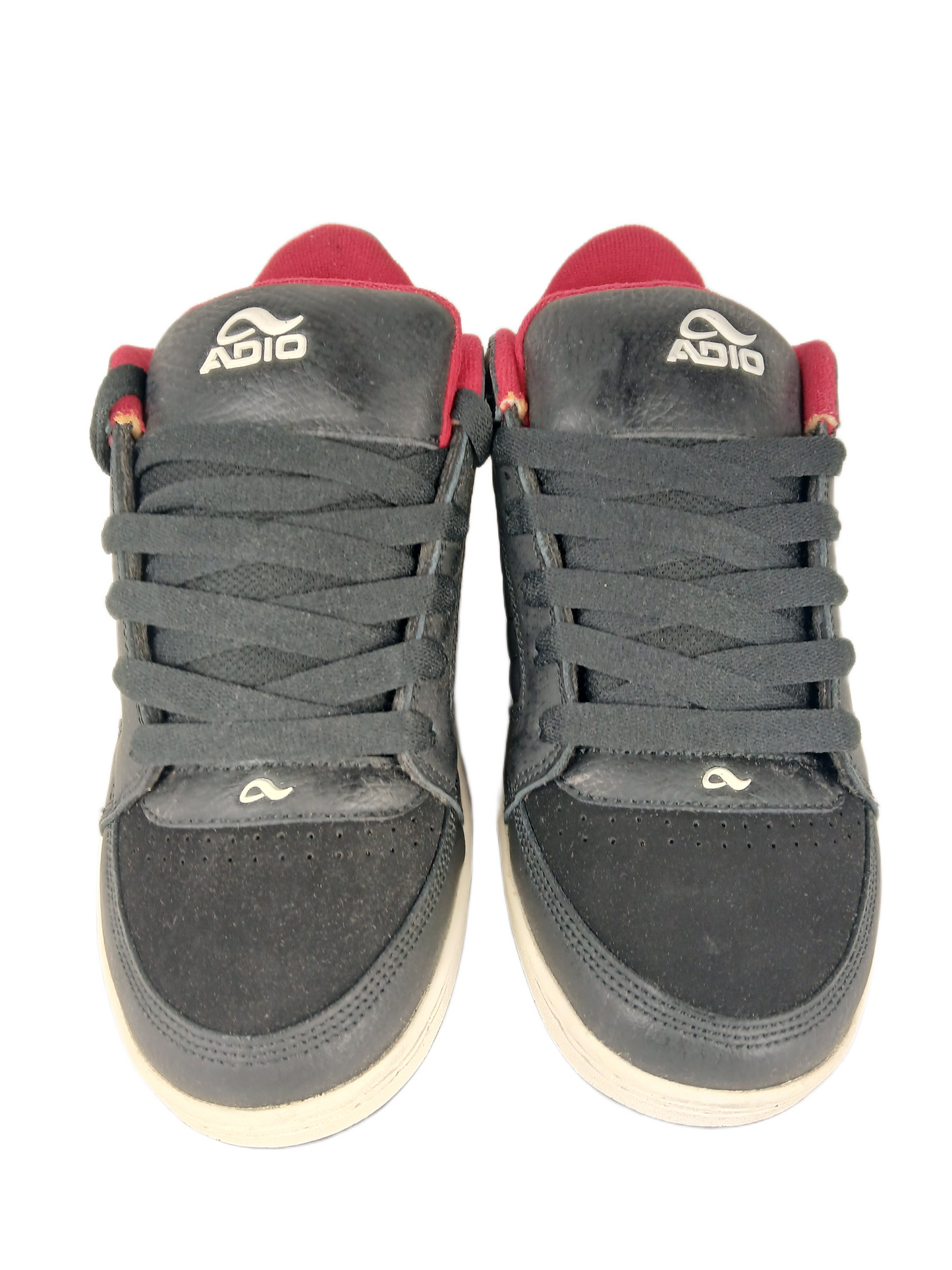 Adio Snap V.2 Black White Red US Mens Size 9.5 Vintage Shoes