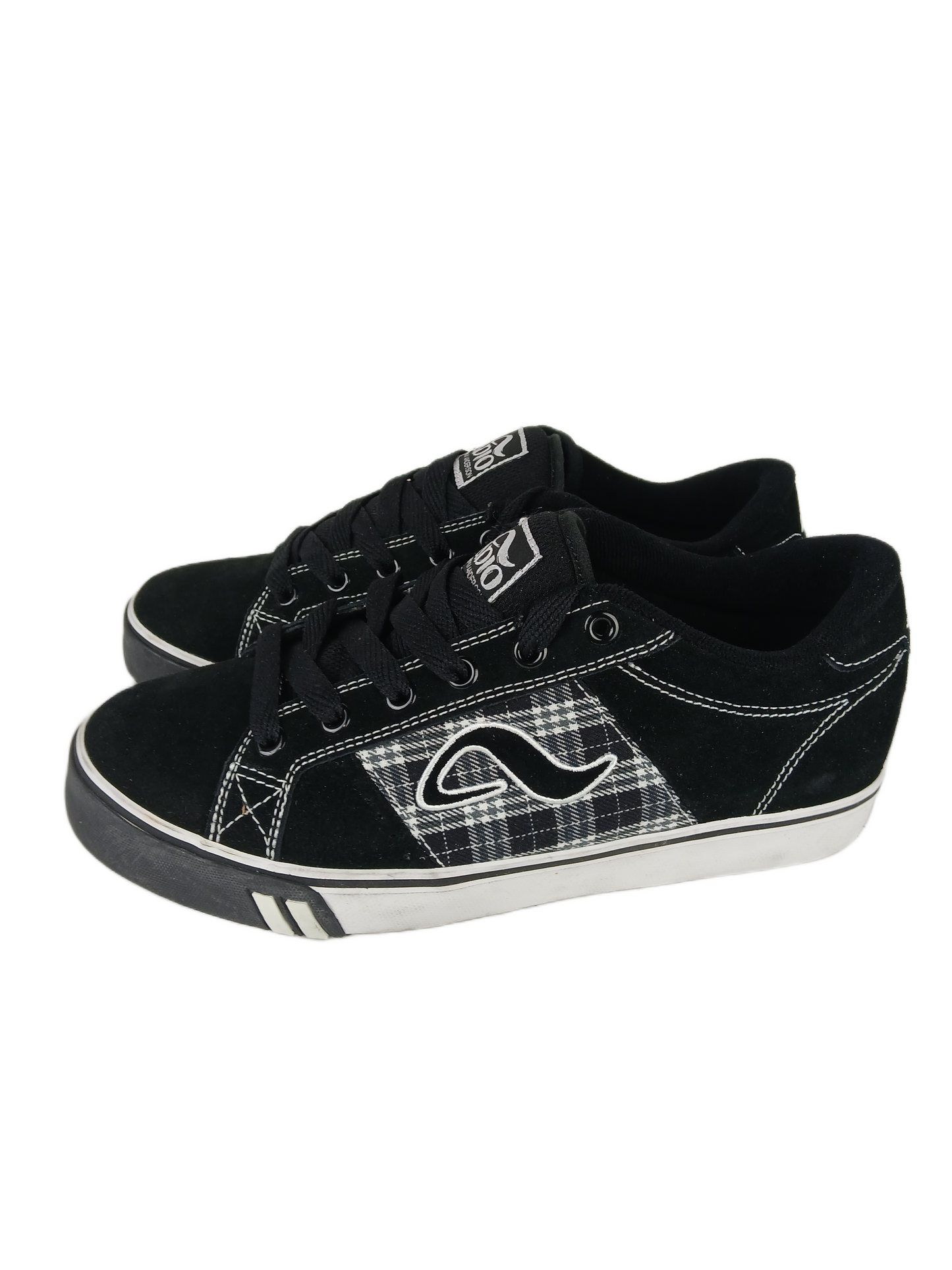 Adio Kenny Anderson Kenny Standard Black White Plaid US Mens Size 8 Sample Shoes