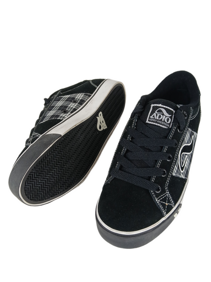 Adio Kenny Anderson Kenny Standard Black White Plaid US Mens Size 8 Sample Shoes