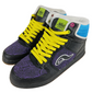 Adio Ruckus 9.5 Black Leather Purple Silver US Mens Size 9.5 Vintage Sample Shoes