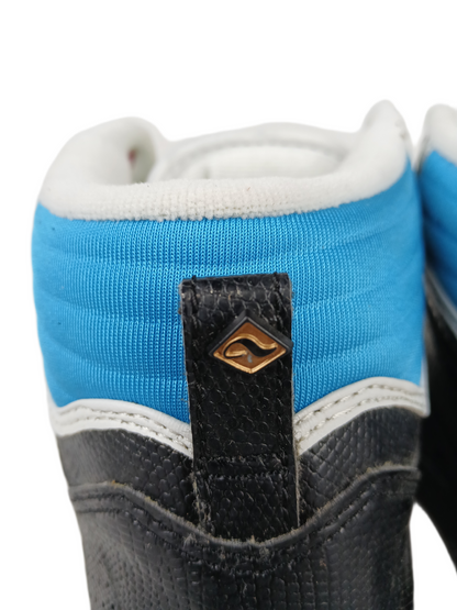 Adio Ruckus 9.5 Black Leather Purple Silver US Mens Size 9.5 Vintage Sample Shoes