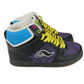 Adio Ruckus 9.5 Black Leather Purple Silver US Mens Size 9.5 Vintage Sample Shoes