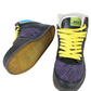 Adio Ruckus 9.5 Black Leather Purple Silver US Mens Size 9.5 Vintage Sample Shoes
