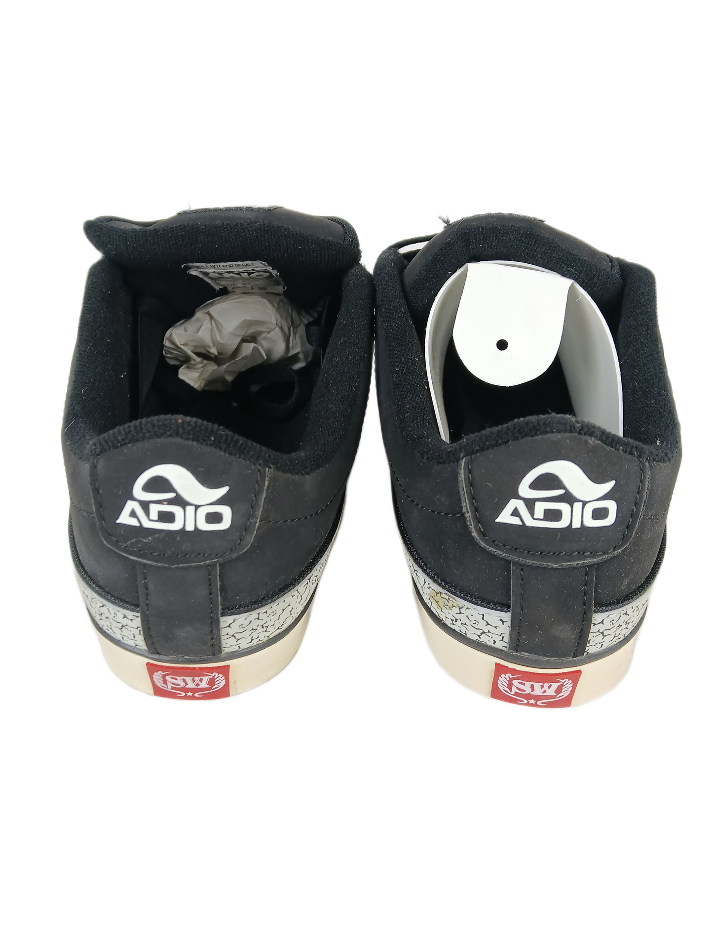 Adio Shaun White SL Black Gray White US Mens Size 8 Vintage Sample Shoes