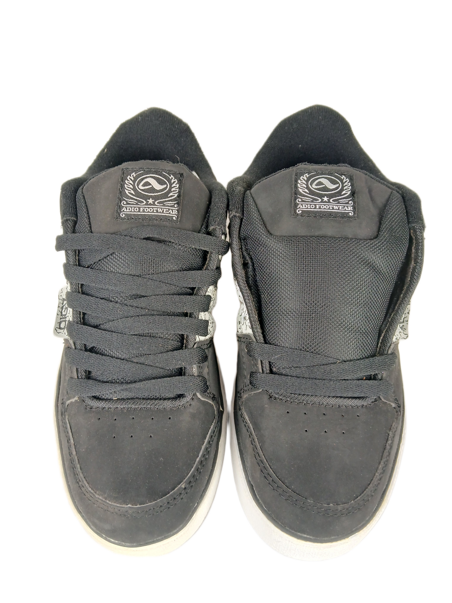 Adio Shaun White SL Black Gray White US Mens Size 8 Vintage Sample Shoes