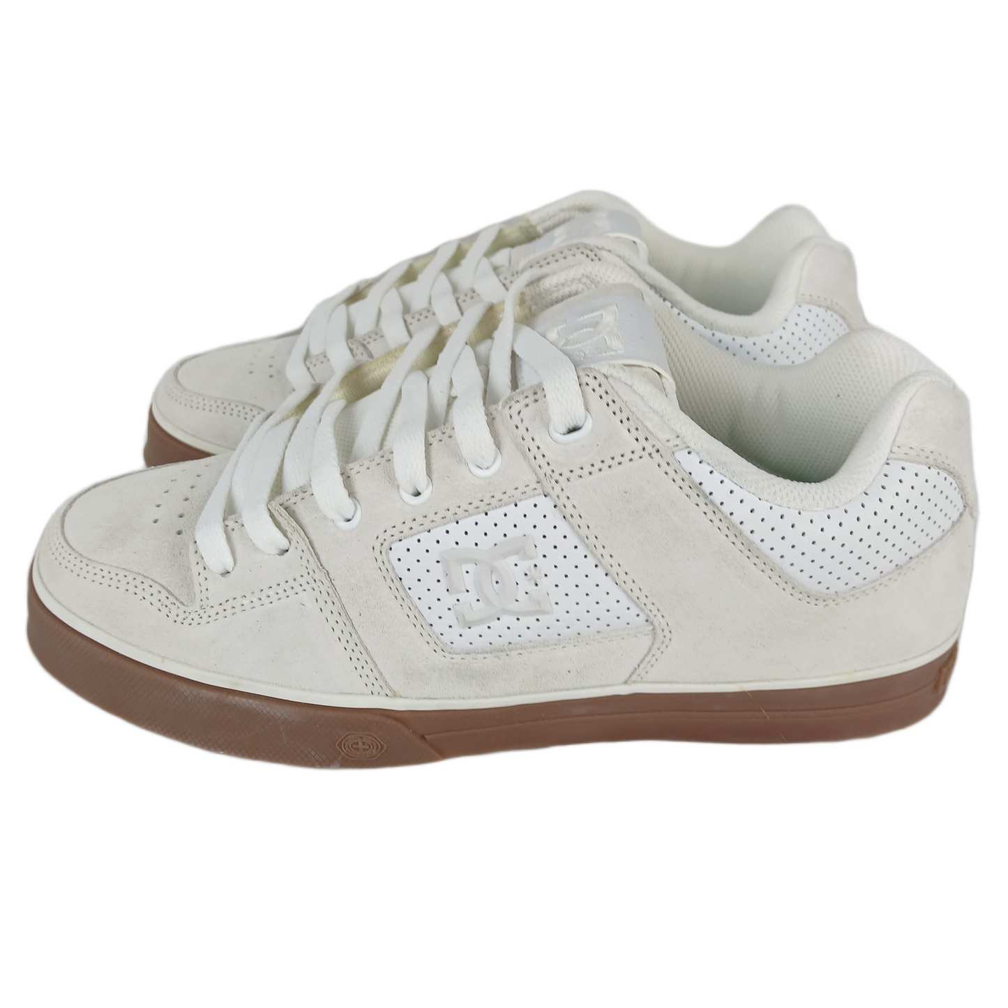 DC Rob Dyrdek Pure Plaza White Gum US Mens Size 9 Vintage Sample Shoes 2008