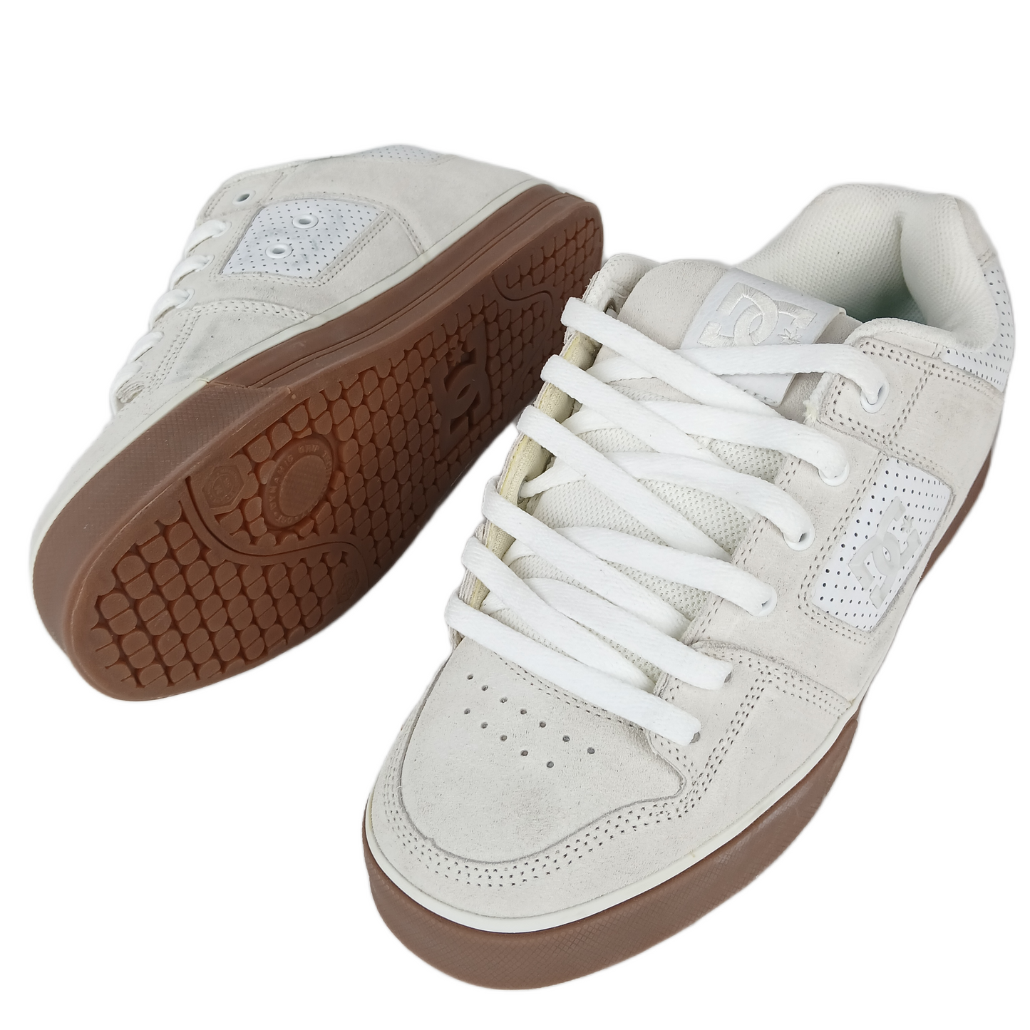 DC Rob Dyrdek Pure Plaza White Gum US Mens Size 9 Vintage Sample Shoes 2008
