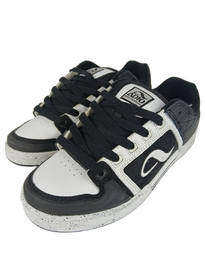 Adio Kenny Anderson Kenny V.2 GT Black White Black Perf Leather US Mens Size 9.5 Vintage Sample Shoes