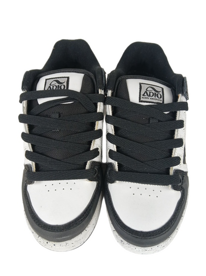 Adio Kenny Anderson Kenny V.2 GT Black White Black Perf Leather US Mens Size 9.5 Vintage Sample Shoes