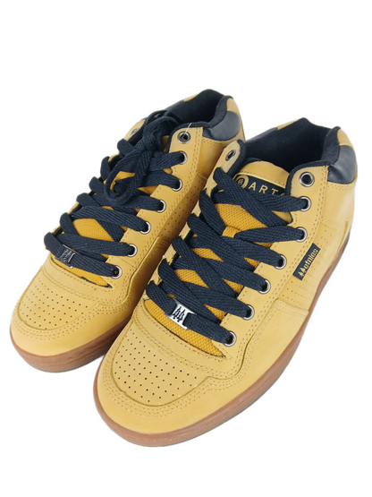 Etnies Arto Saari Arto Mid Tan Leather Brown Gum US Mens Size 9 Vintage Shoes