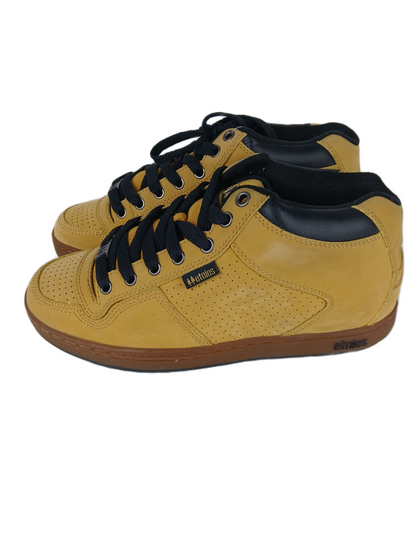 Etnies Arto Saari Arto Mid Tan Leather Brown Gum US Mens Size 9 Vintage Shoes