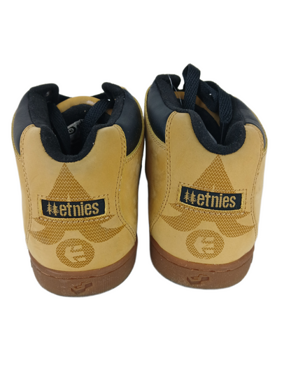 Etnies Arto Saari Arto Mid Tan Leather Brown Gum US Mens Size 9 Vintage Shoes