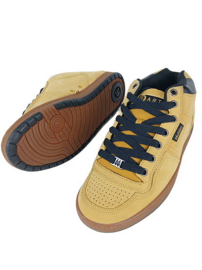 Etnies Arto Saari Arto Mid Tan Leather Brown Gum US Mens Size 9 Vintage Shoes